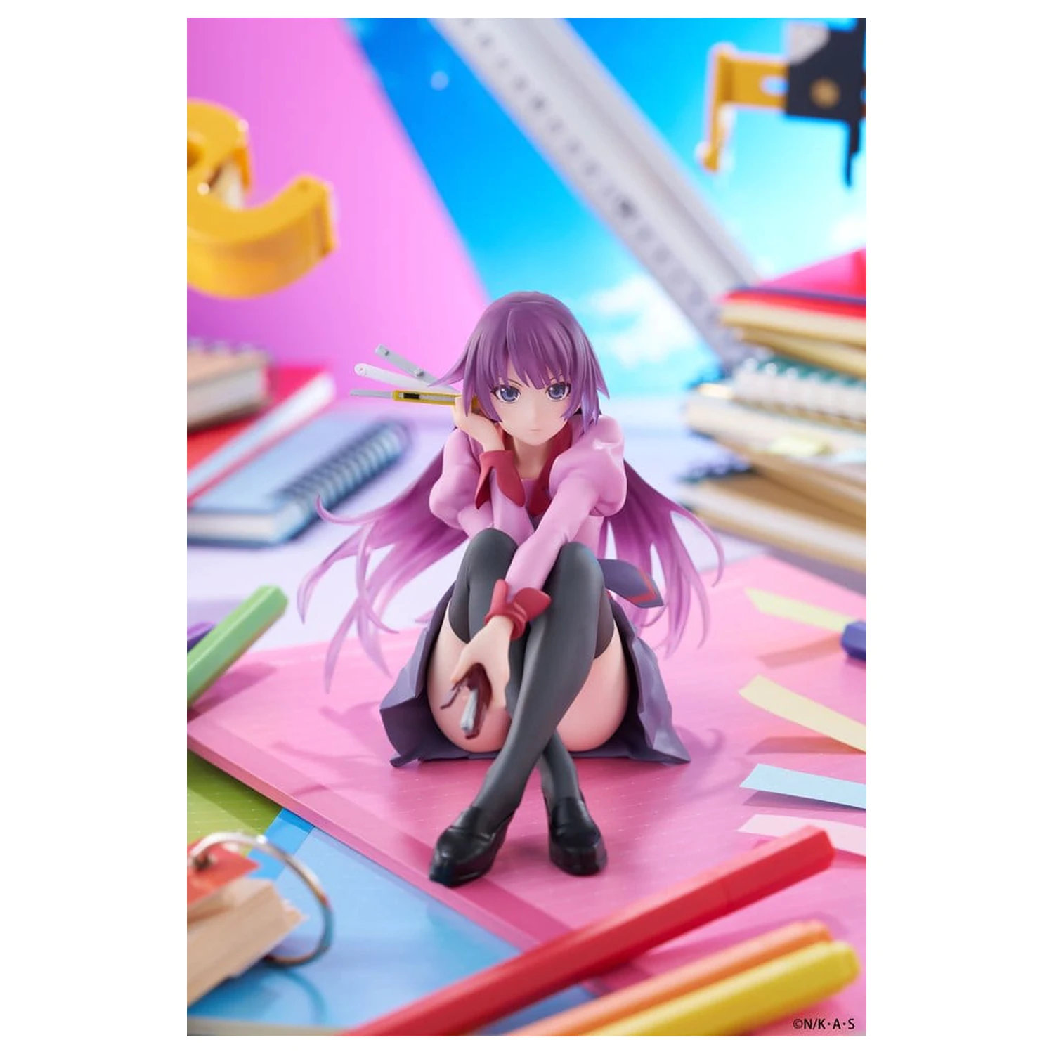 Monogatari PVC Statuie Figurină Drăguță de Birou Hitagi Senjougahara 13 cm poza produsului