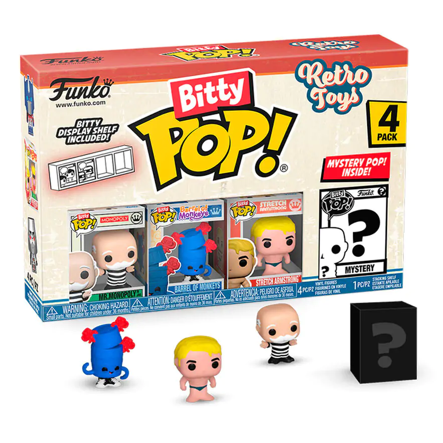 Monopoly Bitty Funko POP! Figurina Vinyl 4-Pack 2,5 cm poza produsului