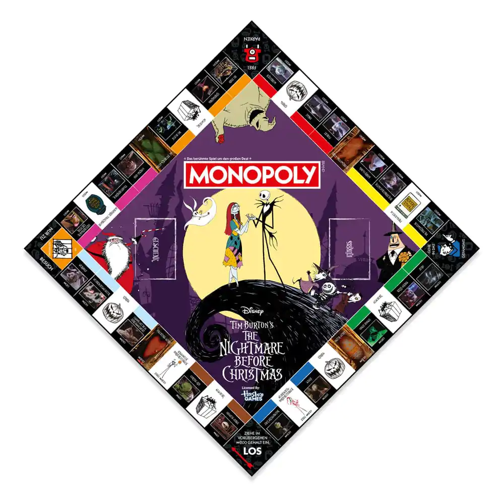 Monopoly Board Game Nightmare Before Christmas Versiunea în germană poza produsului