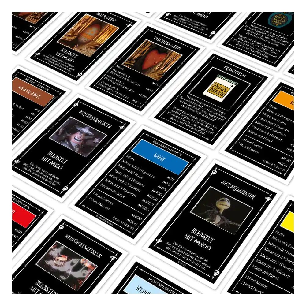 Monopoly Board Game Nightmare Before Christmas Versiunea în germană poza produsului