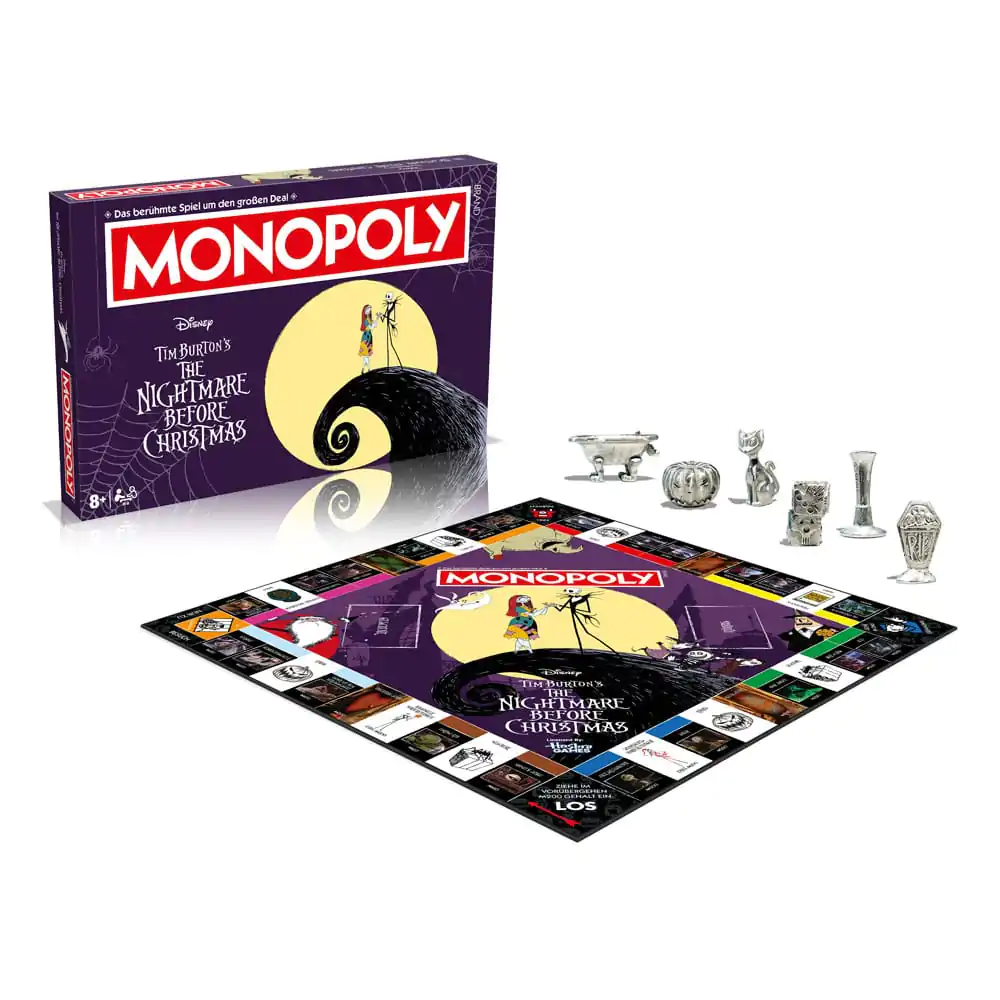 Monopoly Board Game Nightmare Before Christmas Versiunea în germană poza produsului