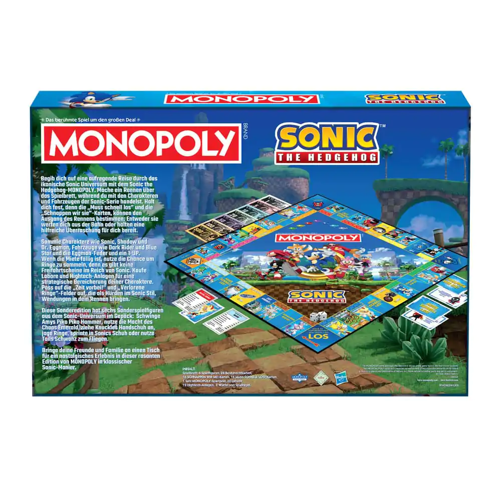 Monopoly Joc de societate Sonic the Hedgehog *German Version* poza produsului