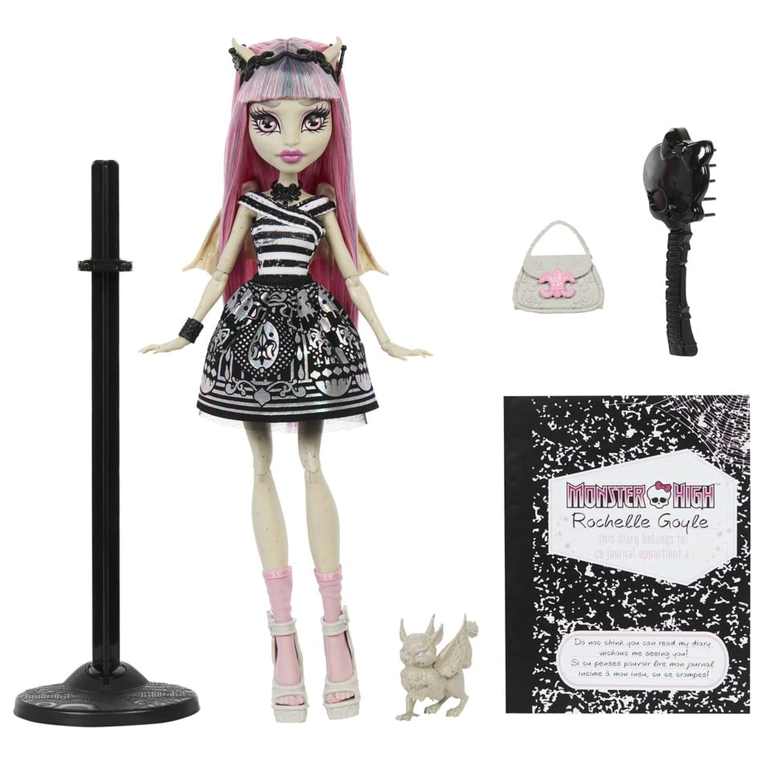 Papusa de colectie Monster High Rochelle Goyle poza produsului
