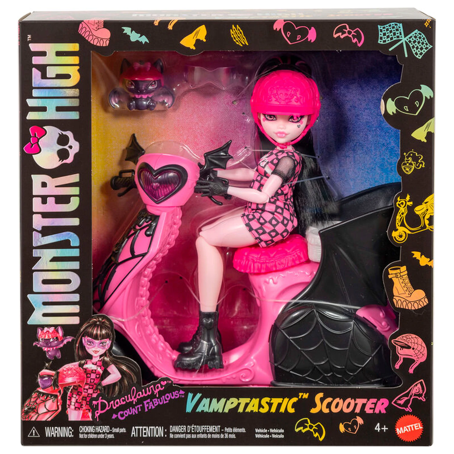 Monster High papusa Draculaura si scuter poza produsului