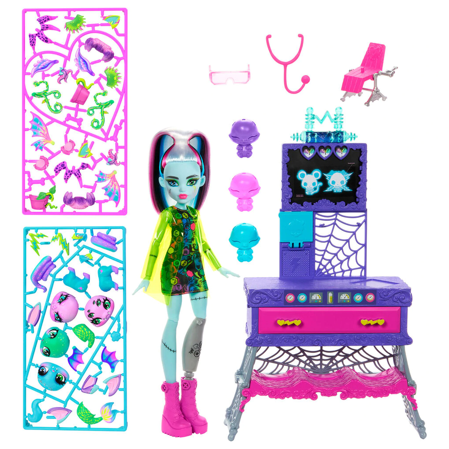 Monster High Frankie Stein + papusa de laborator poza produsului