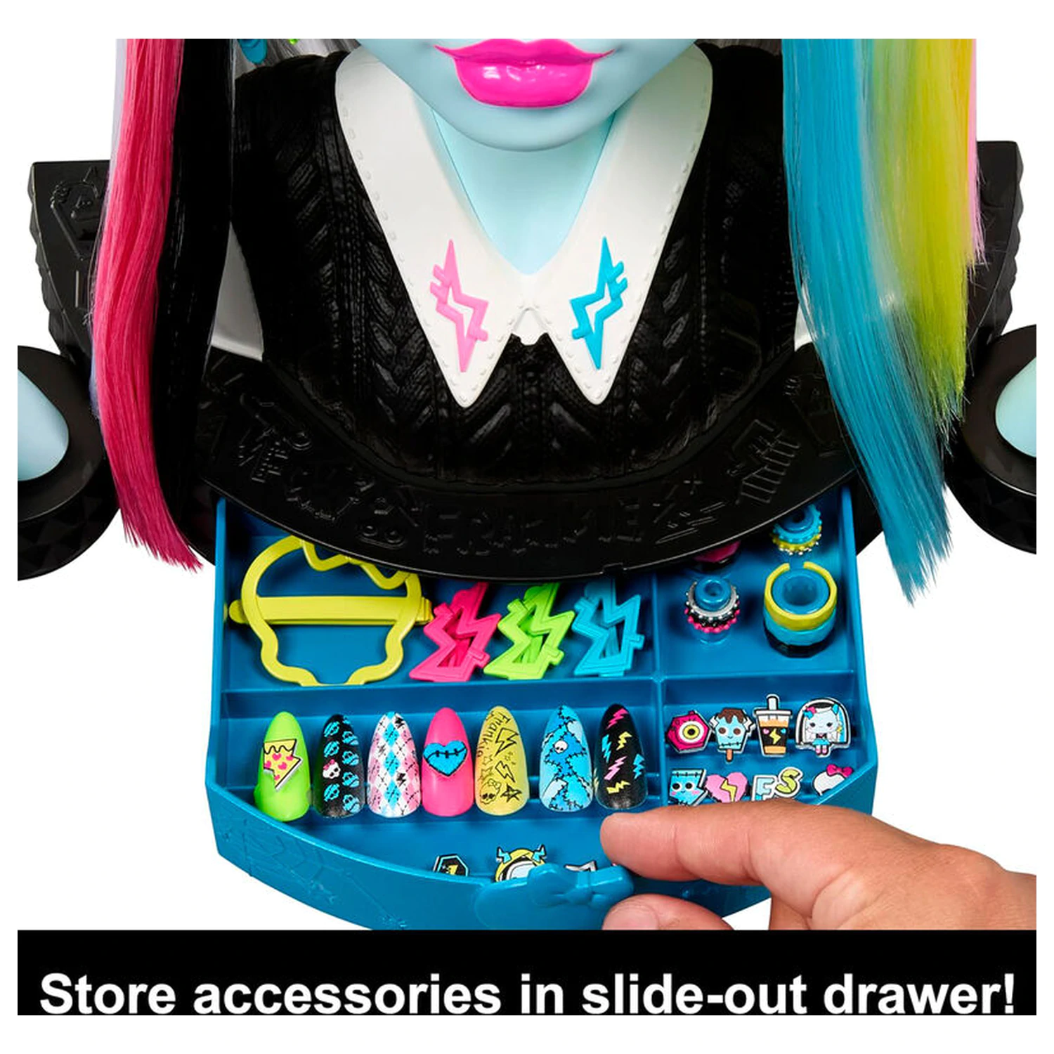 Monster High Frankie Papusa tip cap pentru coafuri poza produsului