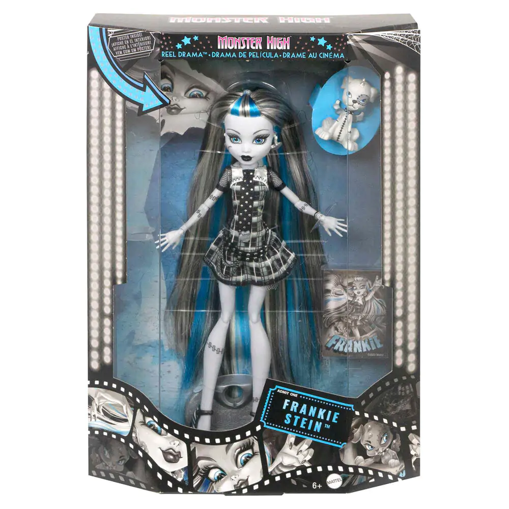 Păpușă Monster High Reel Drama Frankie Stein poza produsului