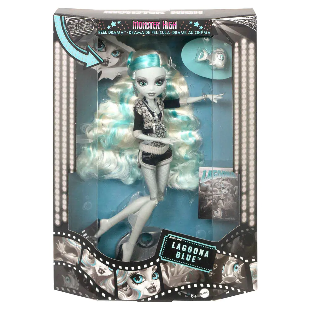 Păpușă Monster High Reel Drama Lagoona Blue poza produsului