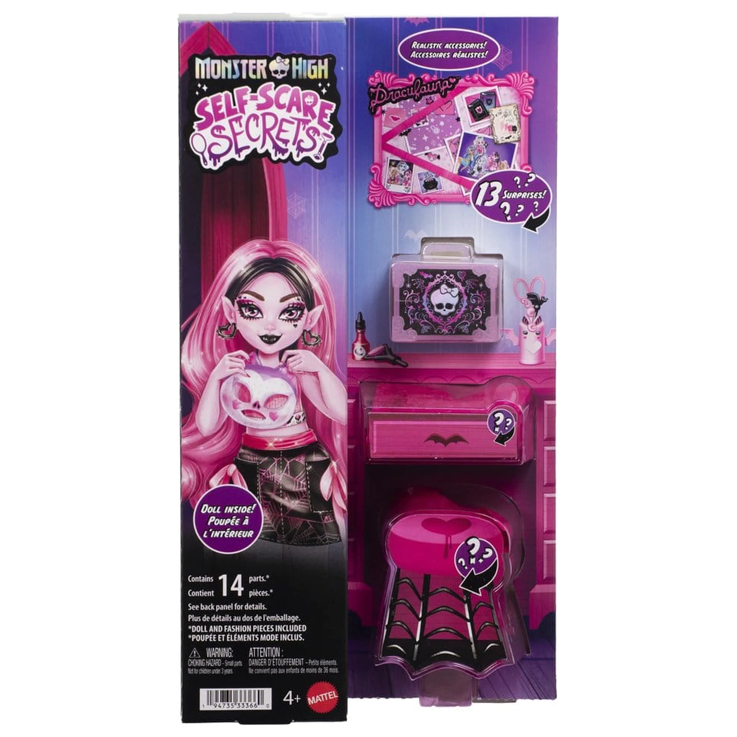 Monster High Papusa Draculaura Secretele Spaimei de Sine poza produsului