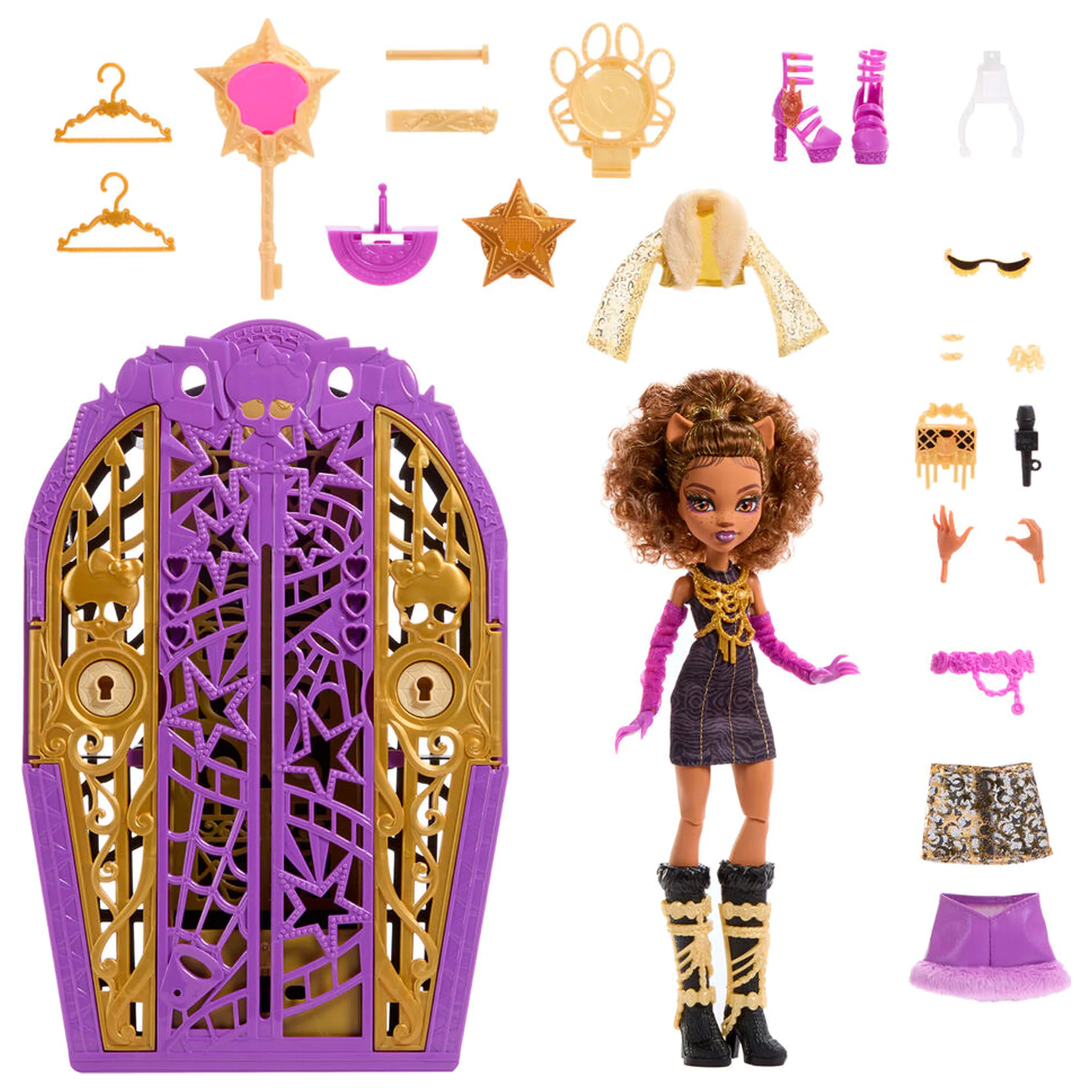 Monster High Skulltimate Secrets Hauntlywood Mysteries papusa Clawdeen poza produsului