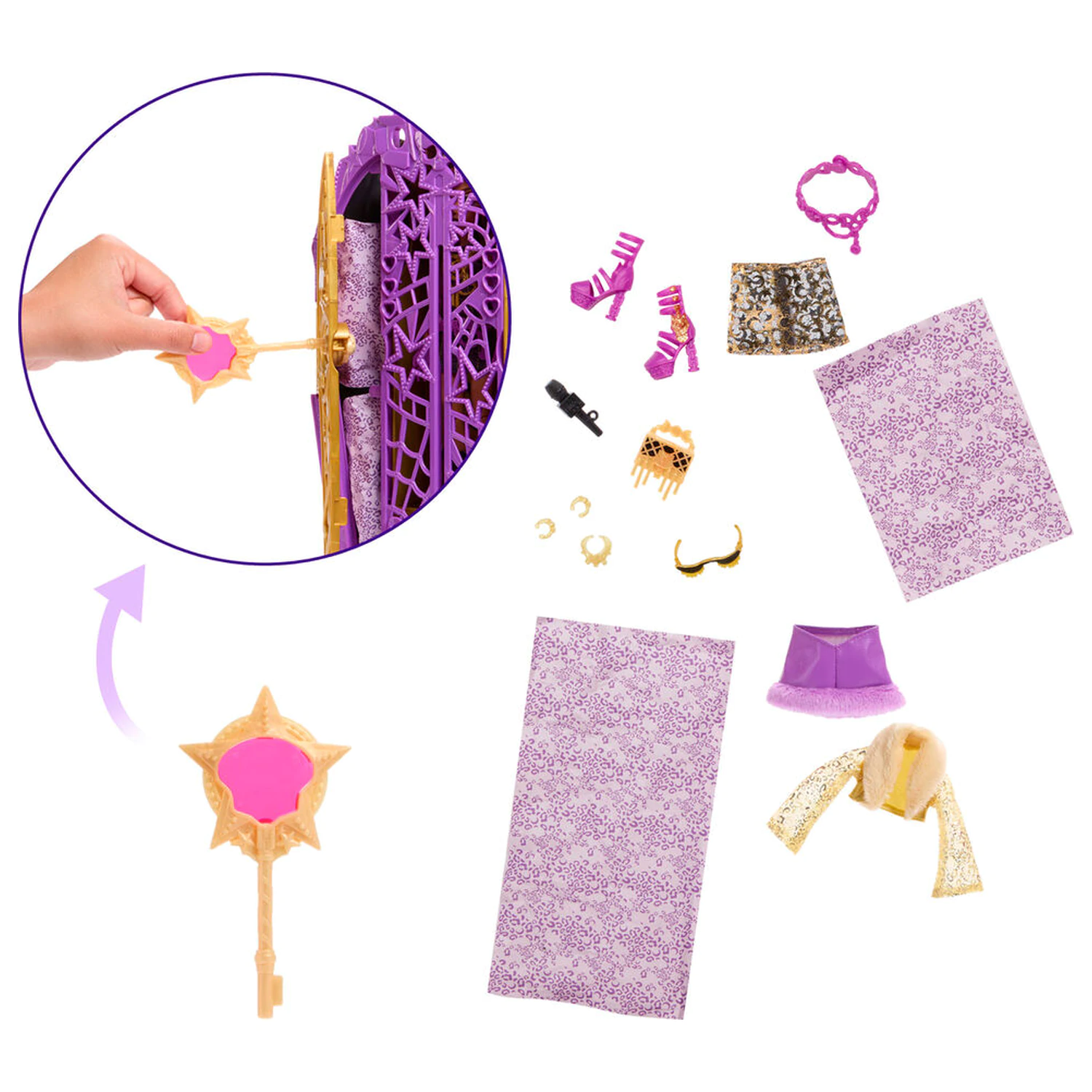 Monster High Skulltimate Secrets Hauntlywood Mysteries papusa Clawdeen poza produsului