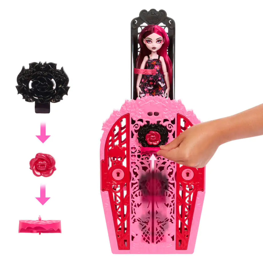 Monster High Skulltimate Secrets Midnight Garden păpușă Draculaura poza produsului