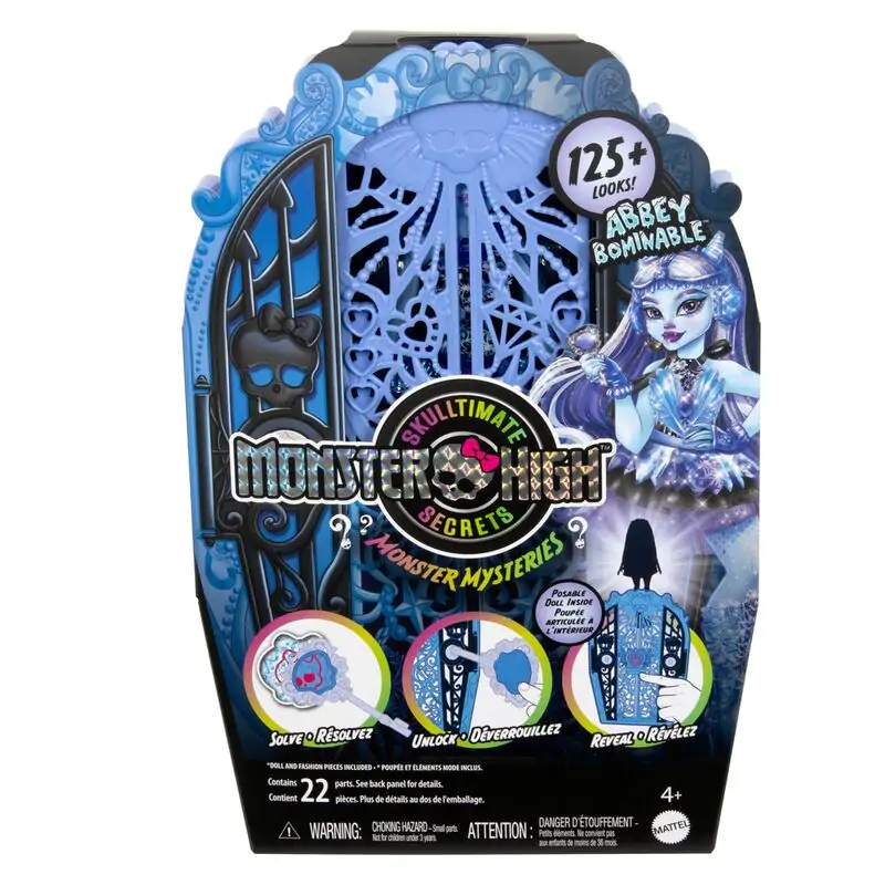 Păpușă Monster High Skulltime Secrets Abbey Bominable + dulap poza produsului