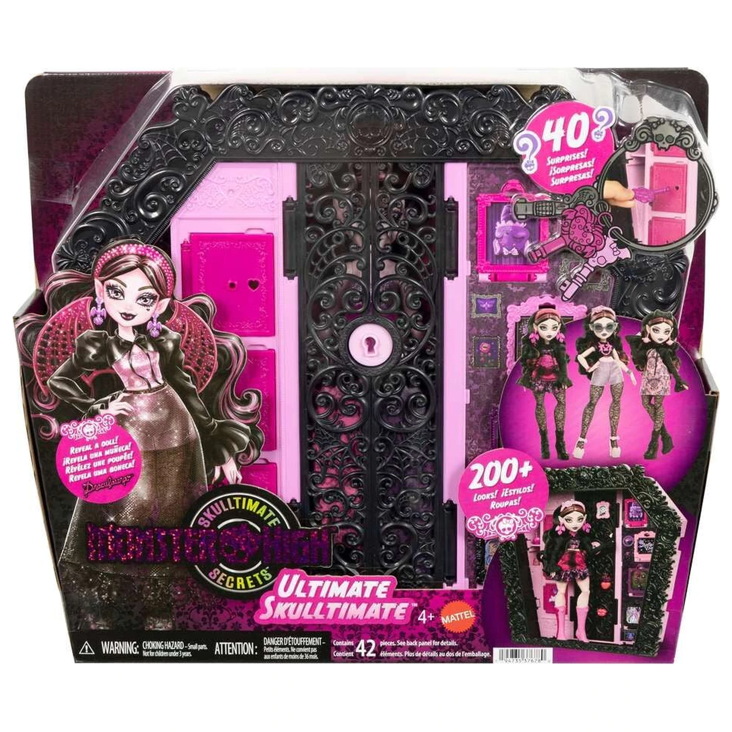 Monster High Ultimate Skulltimate Papusa si dulap Draculaura poza produsului