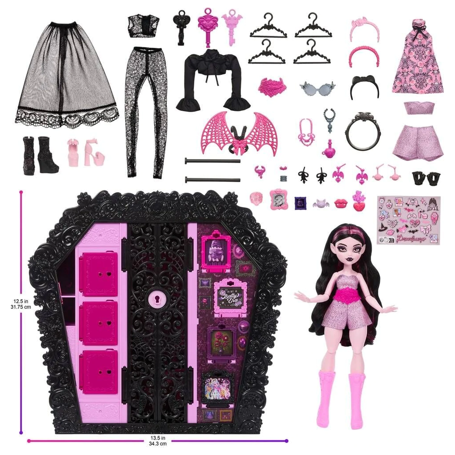 Monster High Ultimate Skulltimate Papusa si dulap Draculaura poza produsului