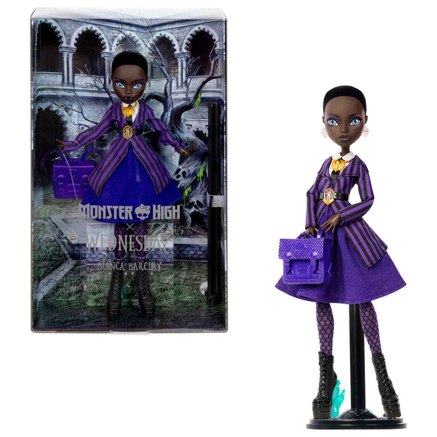 Monster High Wednesday Bianca papusa poza produsului