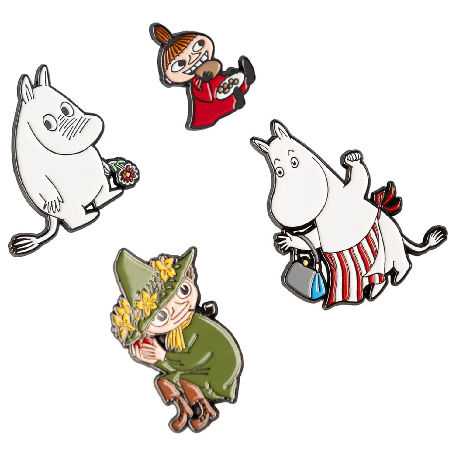 Moomin set de 4 insigne poza produsului
