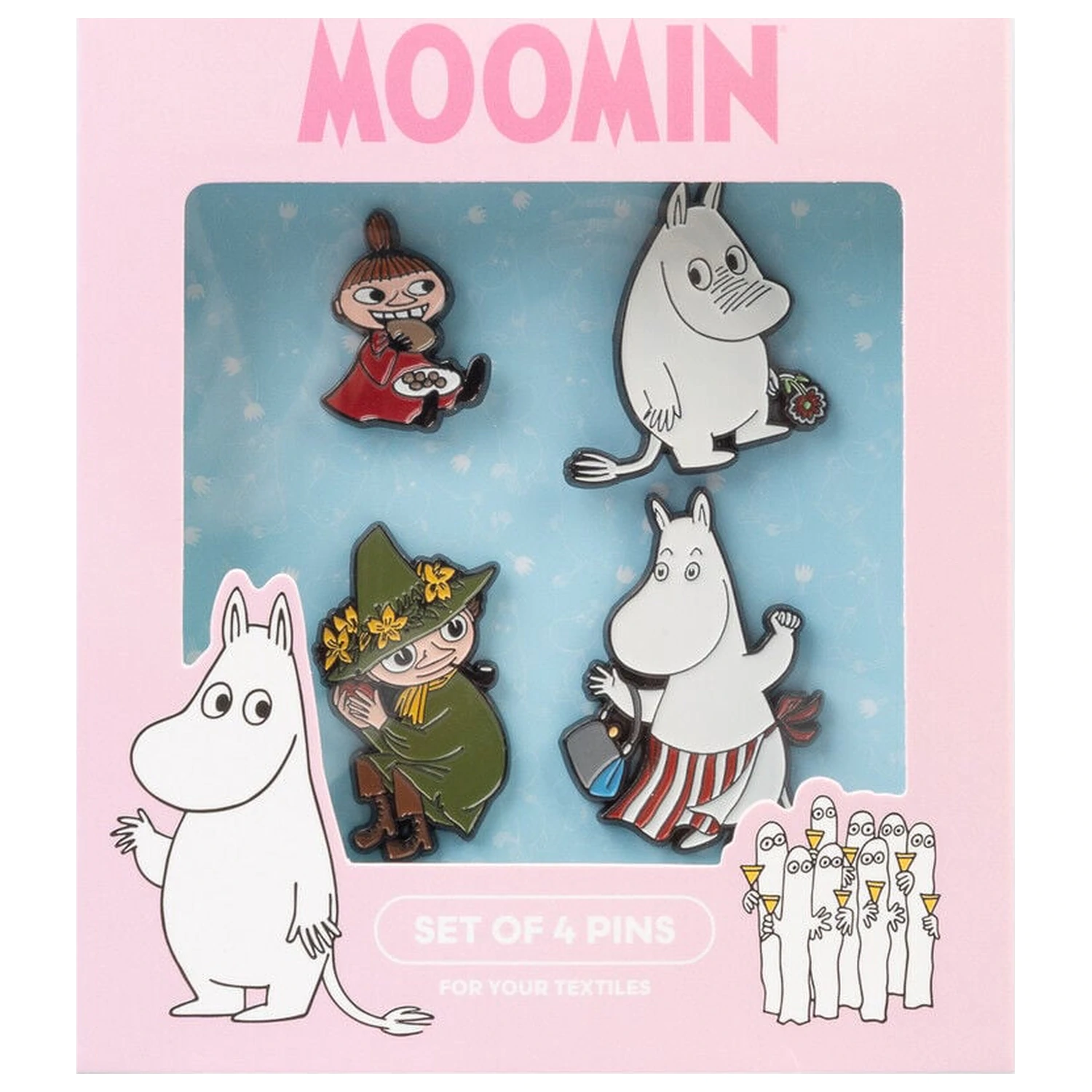 Moomin set de 4 insigne poza produsului