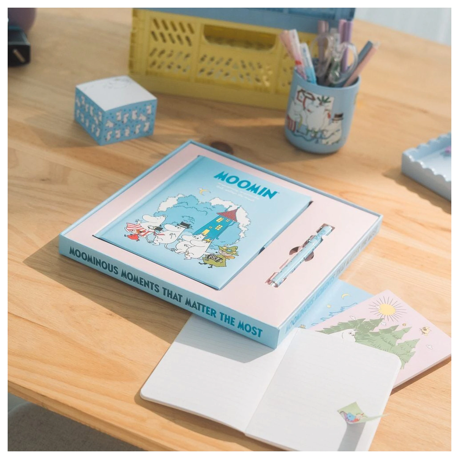 Moomin A5 set caiet si pix poza produsului