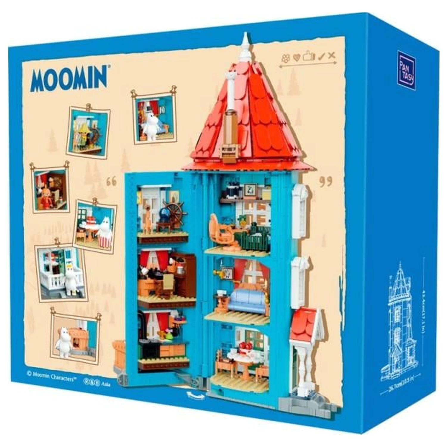 MOOMIN Moomin House Set de constructie 1757 piese poza produsului