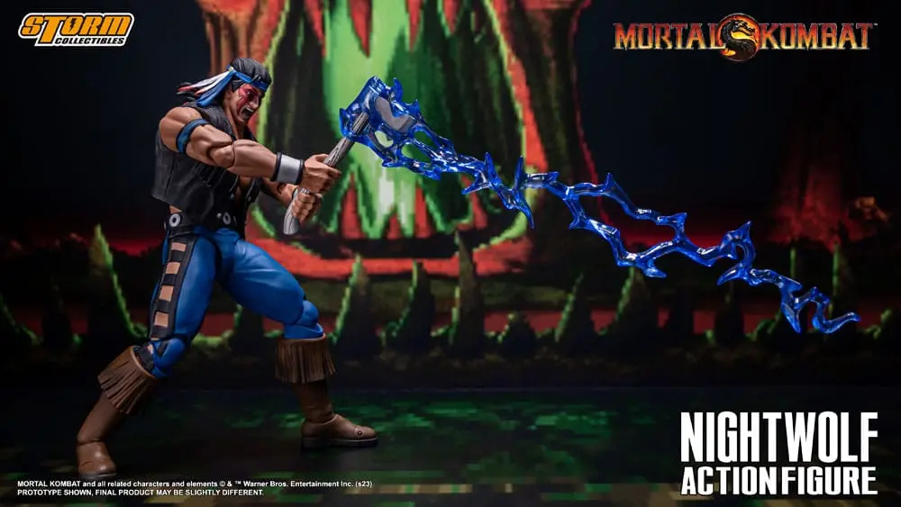 Figurină de acțiune Mortal Kombat 1/12 Nightwolf 18 cm poza produsului