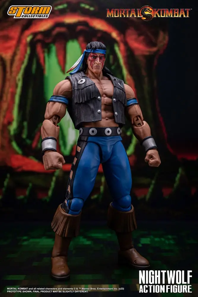 Figurină de acțiune Mortal Kombat 1/12 Nightwolf 18 cm poza produsului