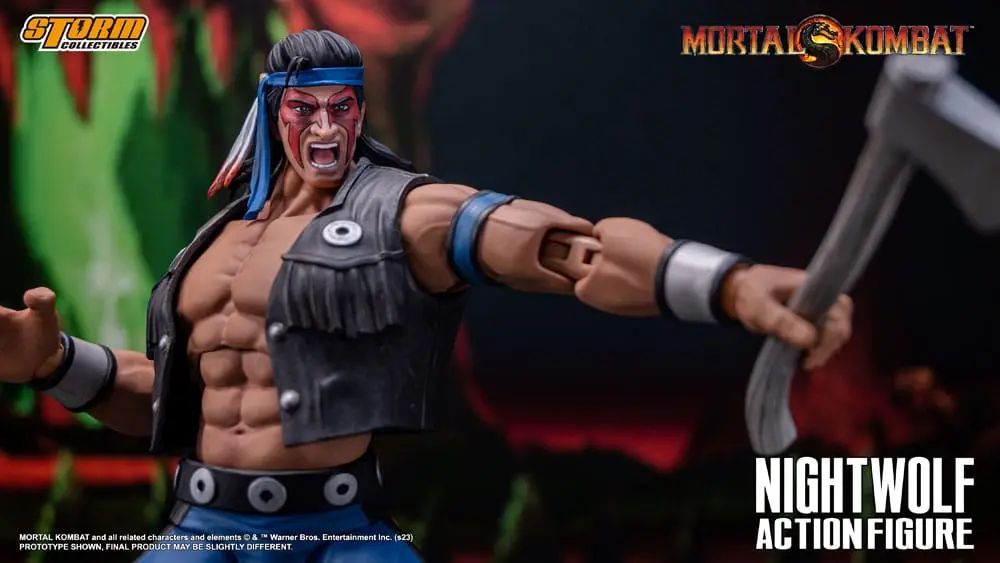 Figurină de acțiune Mortal Kombat 1/12 Nightwolf 18 cm poza produsului