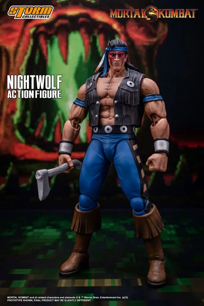 Figurină de acțiune Mortal Kombat 1/12 Nightwolf 18 cm poza produsului