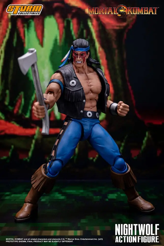 Figurină de acțiune Mortal Kombat 1/12 Nightwolf 18 cm poza produsului