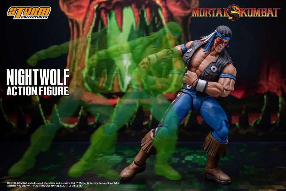 Figurină de acțiune Mortal Kombat 1/12 Nightwolf 18 cm poza produsului