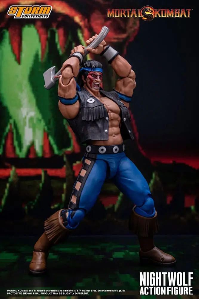 Figurină de acțiune Mortal Kombat 1/12 Nightwolf 18 cm poza produsului