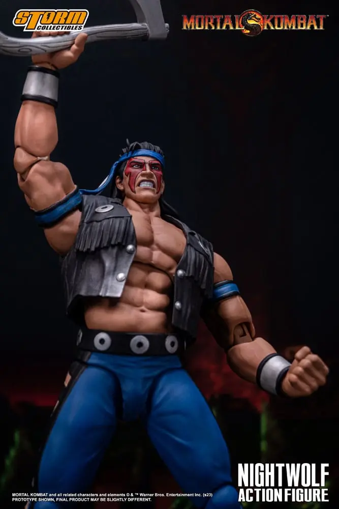 Figurină de acțiune Mortal Kombat 1/12 Nightwolf 18 cm poza produsului