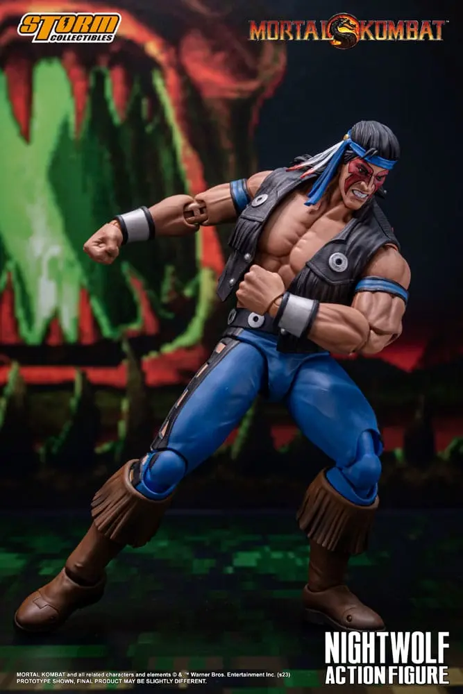 Figurină de acțiune Mortal Kombat 1/12 Nightwolf 18 cm poza produsului