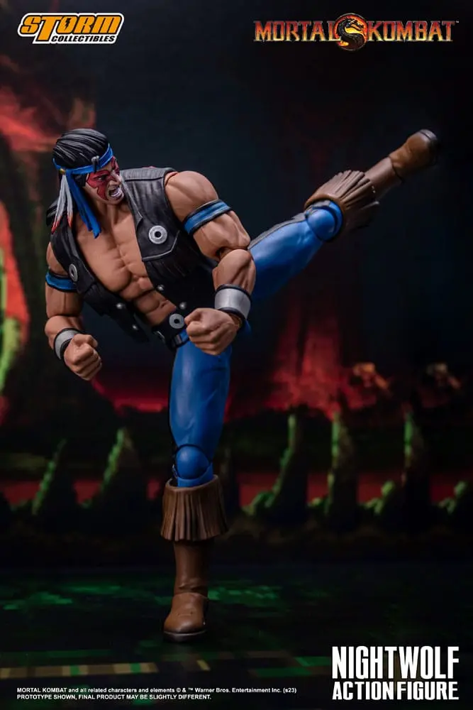 Figurină de acțiune Mortal Kombat 1/12 Nightwolf 18 cm poza produsului