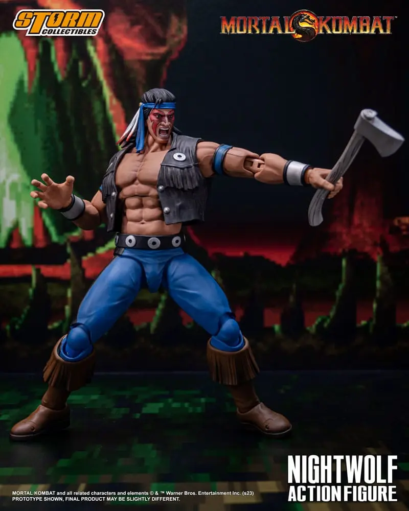 Figurină de acțiune Mortal Kombat 1/12 Nightwolf 18 cm poza produsului