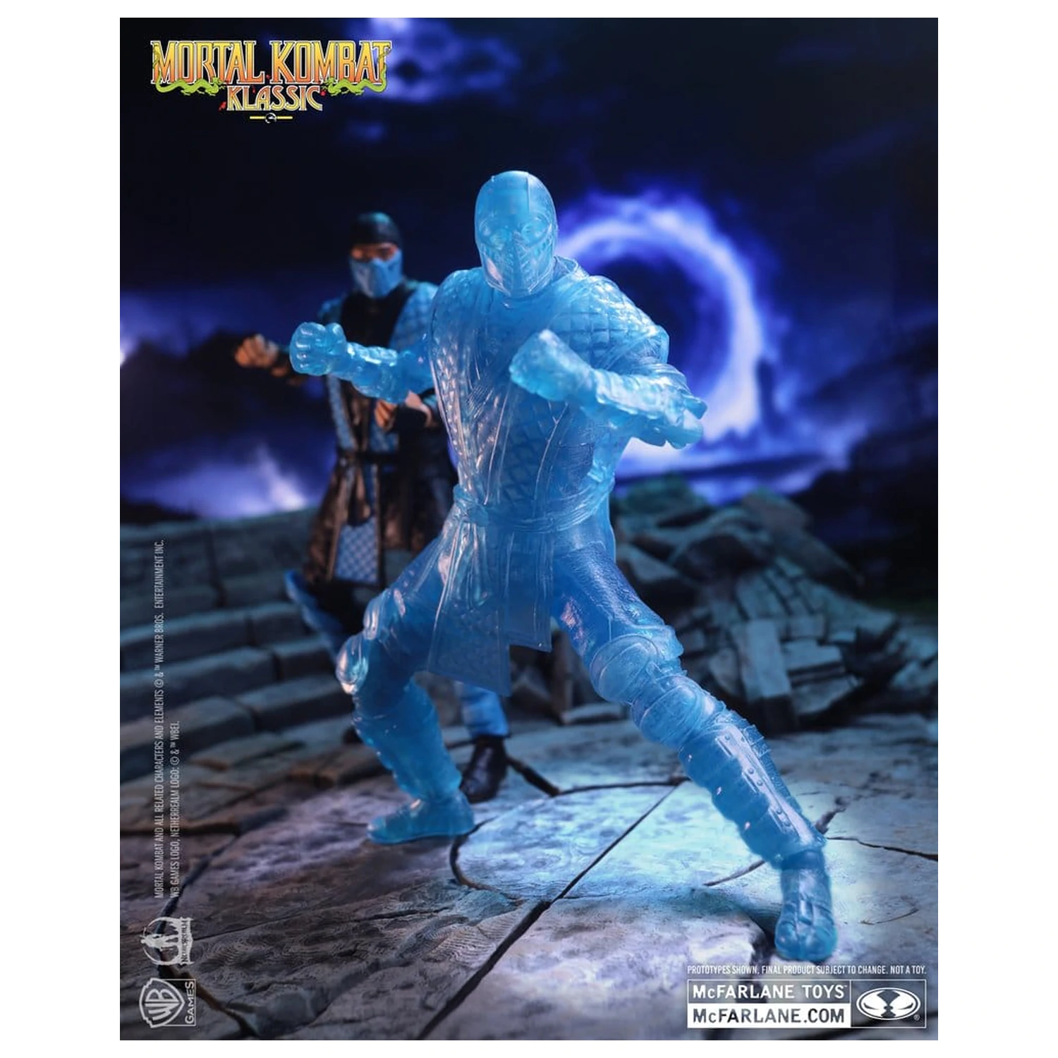 Mortal Kombat Klassic Figurina de actiune Sub-Zero (Ice Clone) 18 cm poza produsului