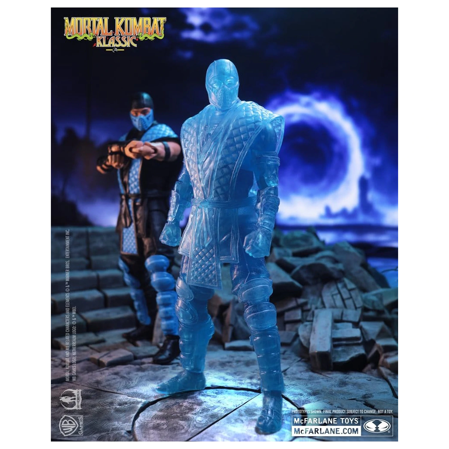 Mortal Kombat Klassic Figurina de actiune Sub-Zero (Ice Clone) 18 cm poza produsului