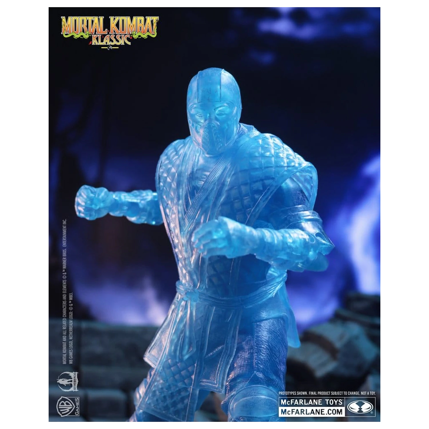 Mortal Kombat Klassic Figurina de actiune Sub-Zero (Ice Clone) 18 cm poza produsului