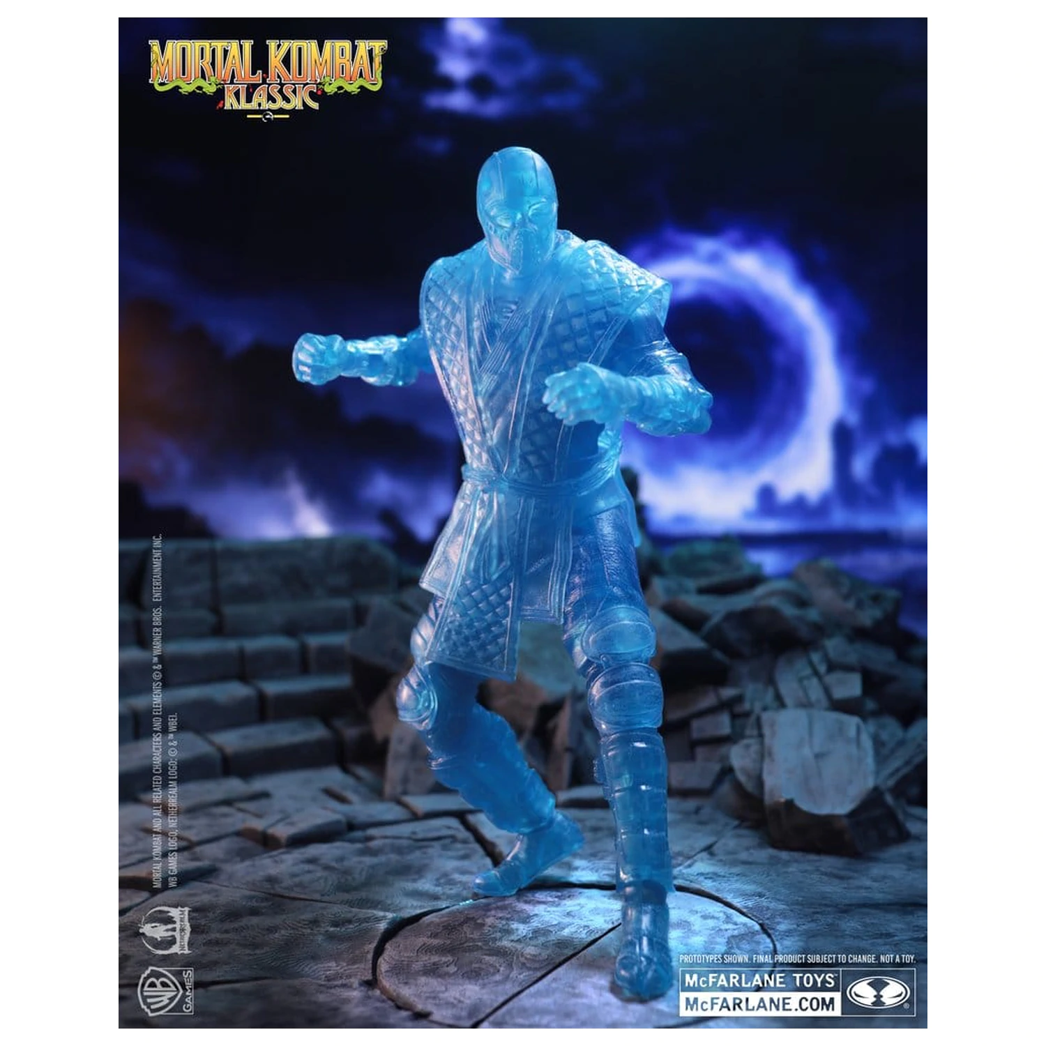 Mortal Kombat Klassic Figurina de actiune Sub-Zero (Ice Clone) 18 cm poza produsului