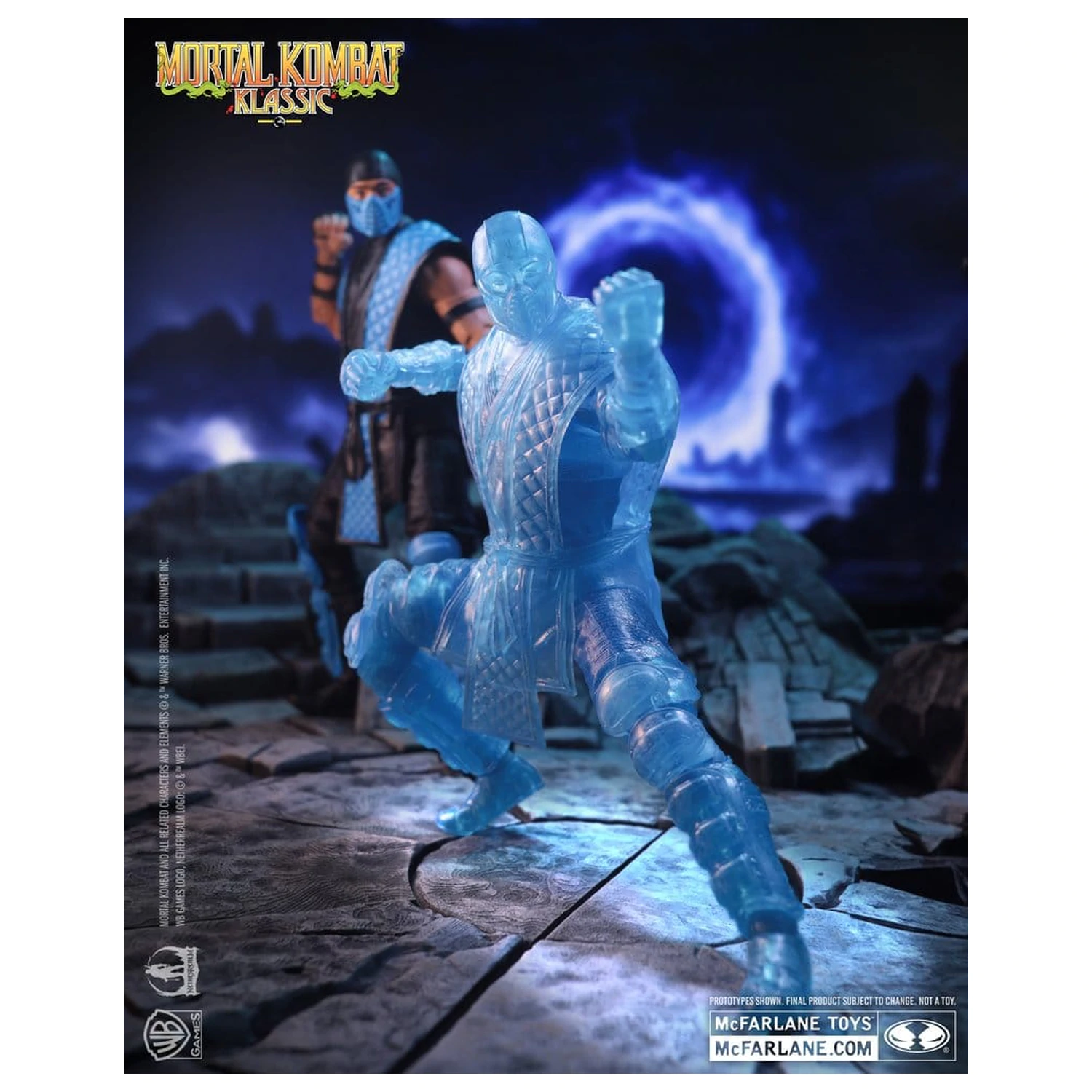 Mortal Kombat Klassic Figurina de actiune Sub-Zero (Ice Clone) 18 cm poza produsului