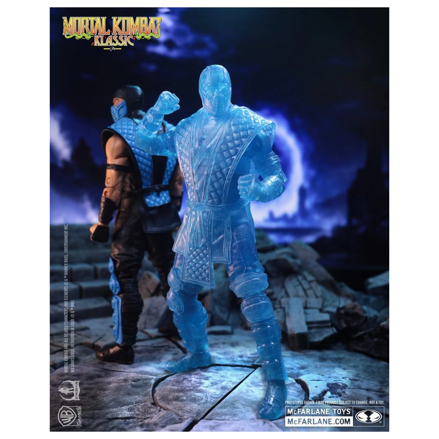 Mortal Kombat Klassic Figurina de actiune Sub-Zero (Ice Clone) 18 cm poza produsului