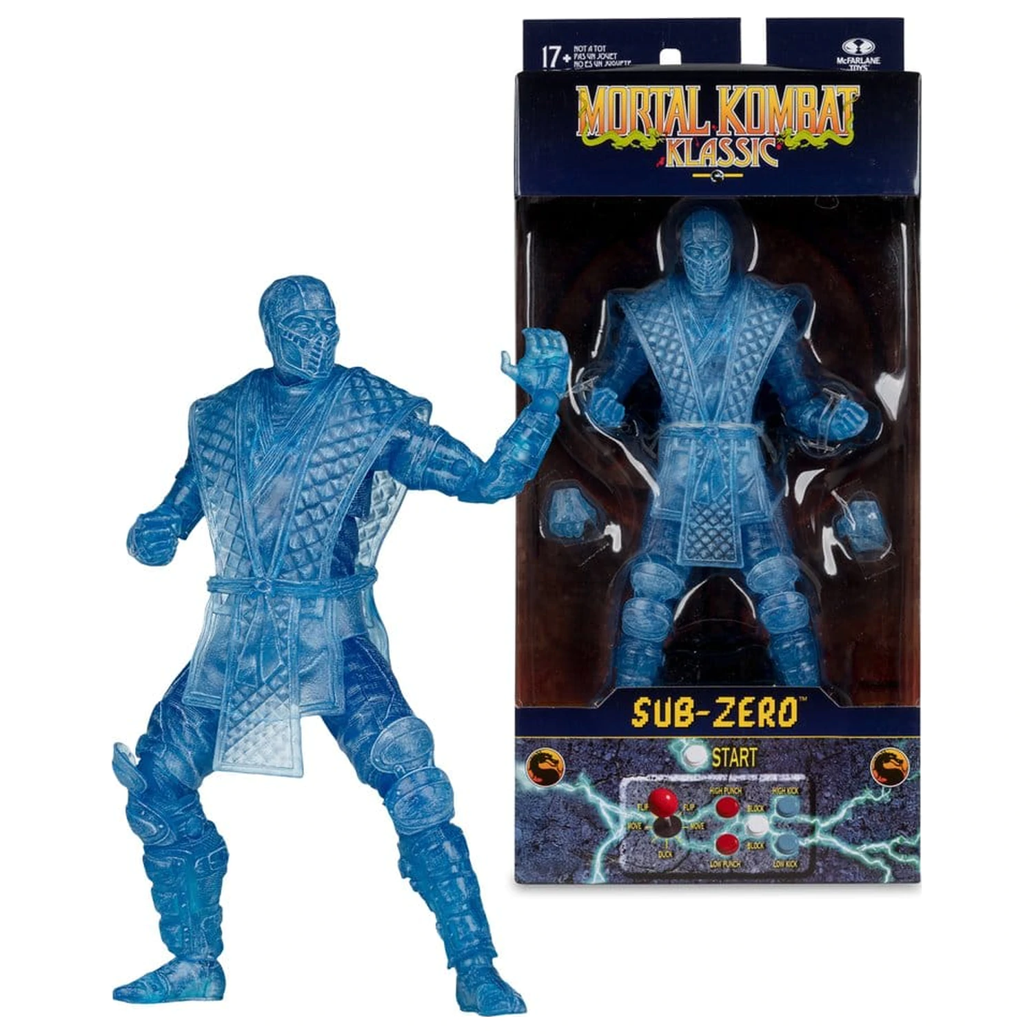 Mortal Kombat Klassic Figurina de actiune Sub-Zero (Ice Clone) 18 cm poza produsului