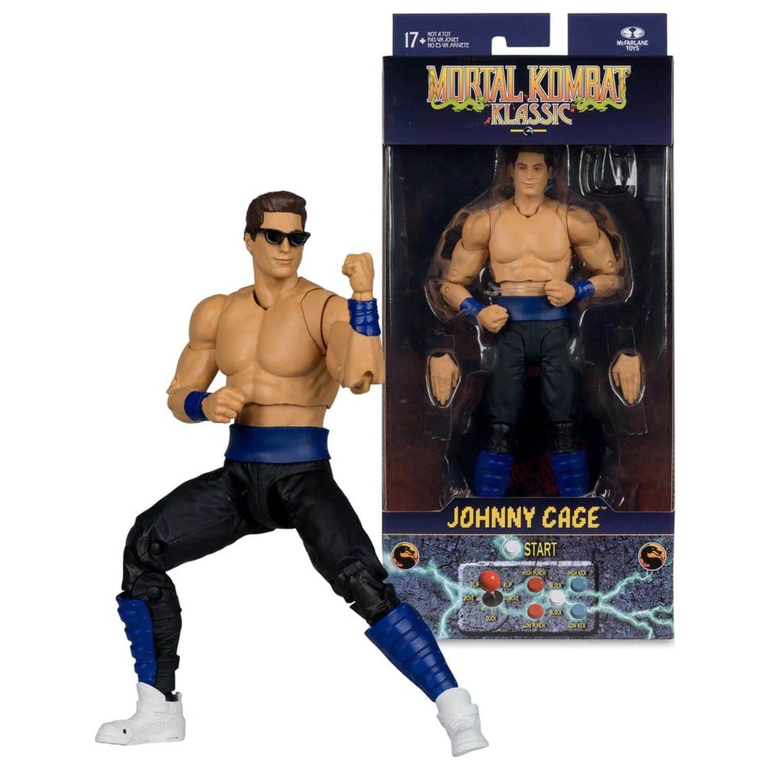 Mortal Kombat Klassics Figurina de actiune Johnny Cage 19 cm poza produsului