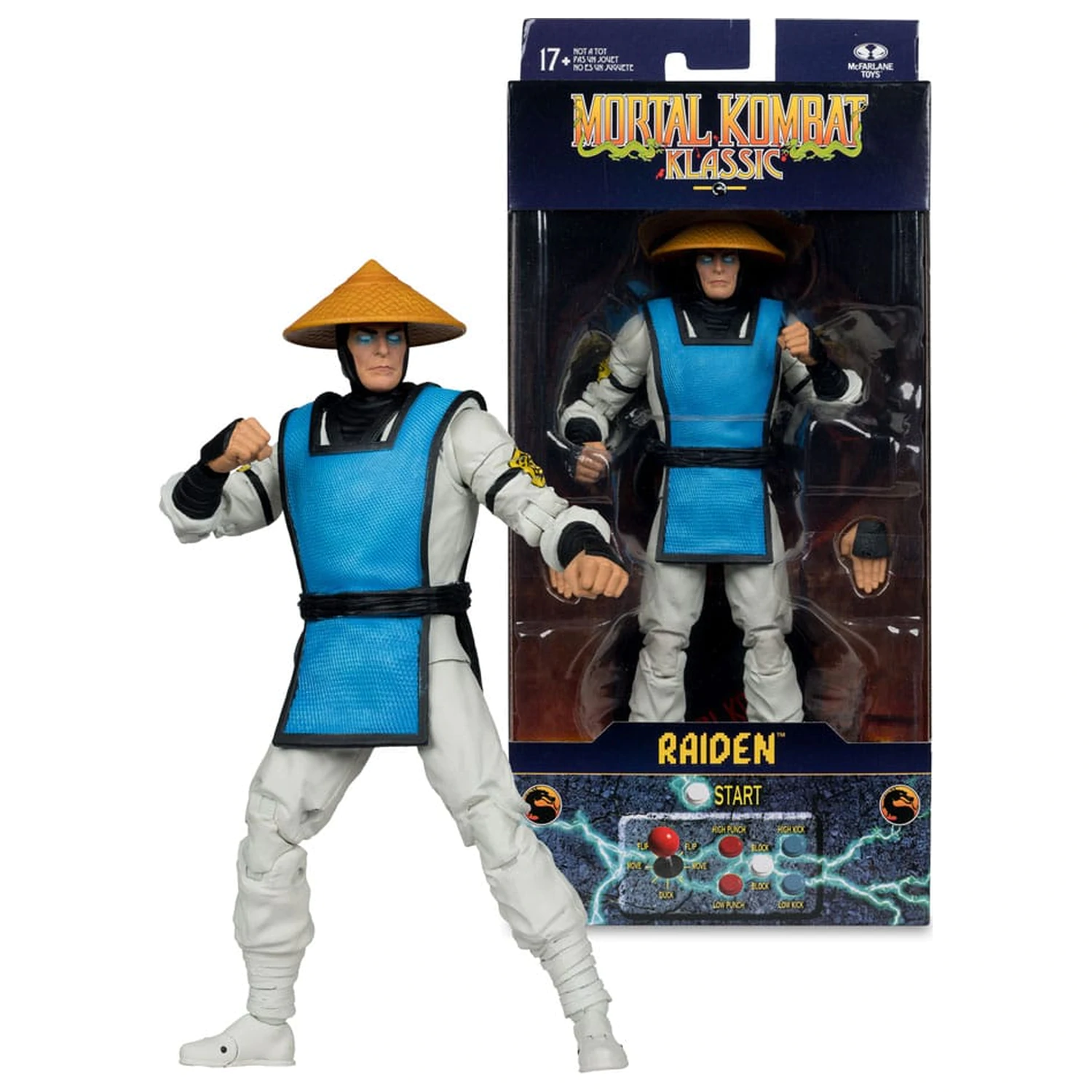 Mortal Kombat Klassiks Figurina de actiune Raiden 18 cm poza produsului
