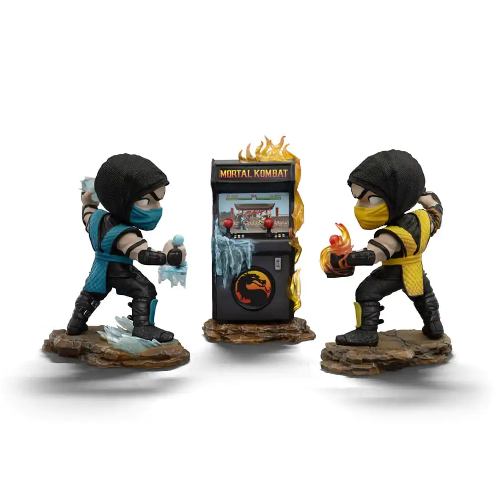 Mortal Kombat Mini Co. figurine PVC Scorpion vs. Subzero set arcade 15 cm poza produsului