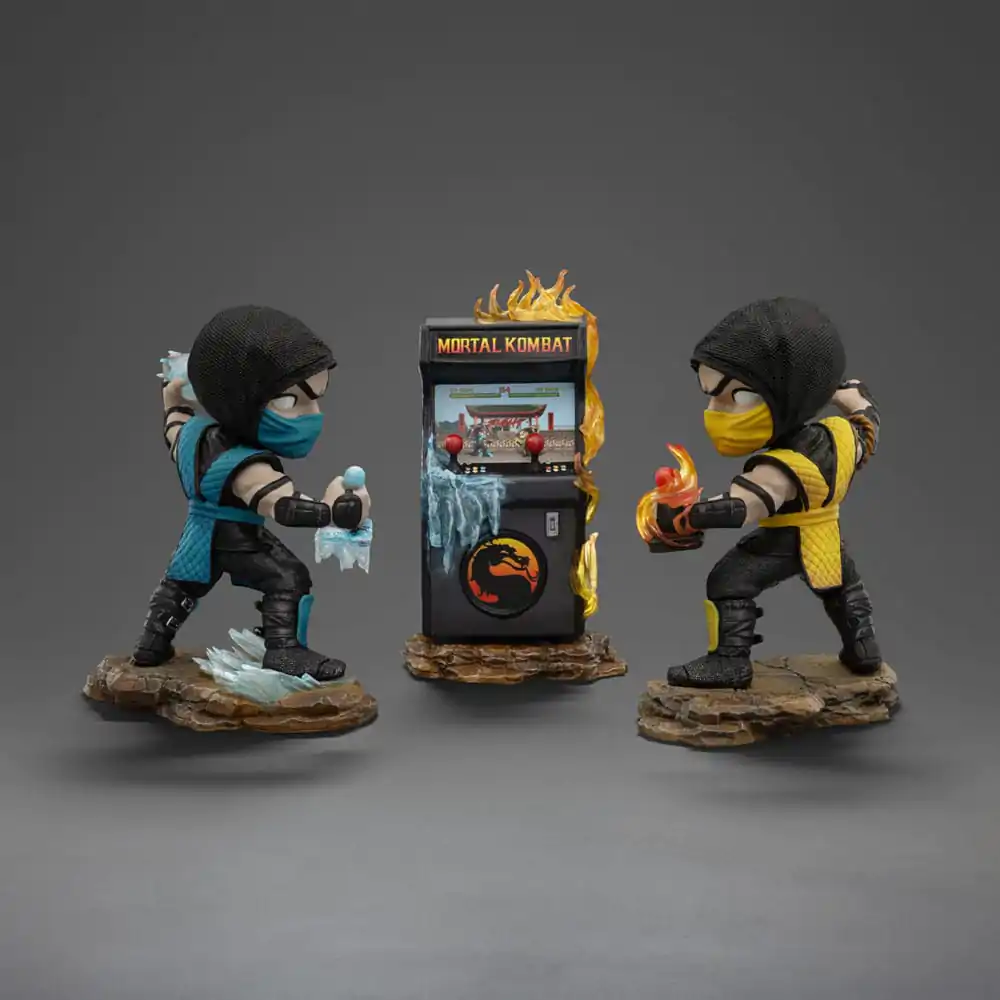 Mortal Kombat Mini Co. figurine PVC Scorpion vs. Subzero set arcade 15 cm poza produsului