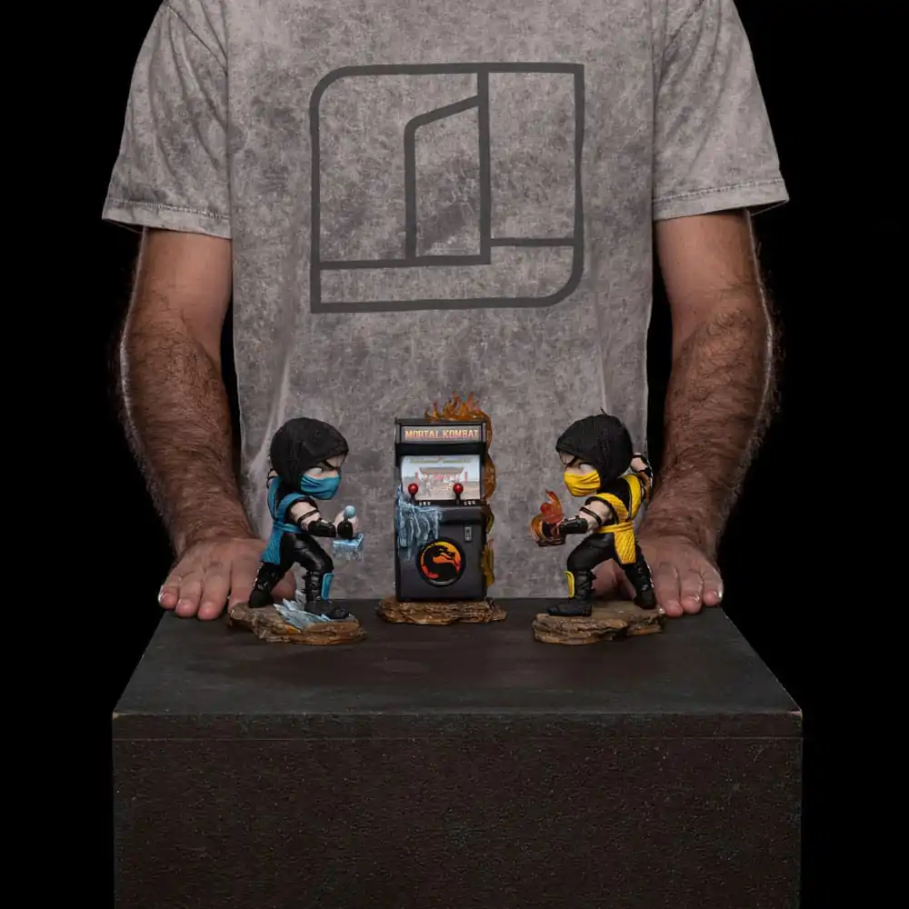 Mortal Kombat Mini Co. figurine PVC Scorpion vs. Subzero set arcade 15 cm poza produsului