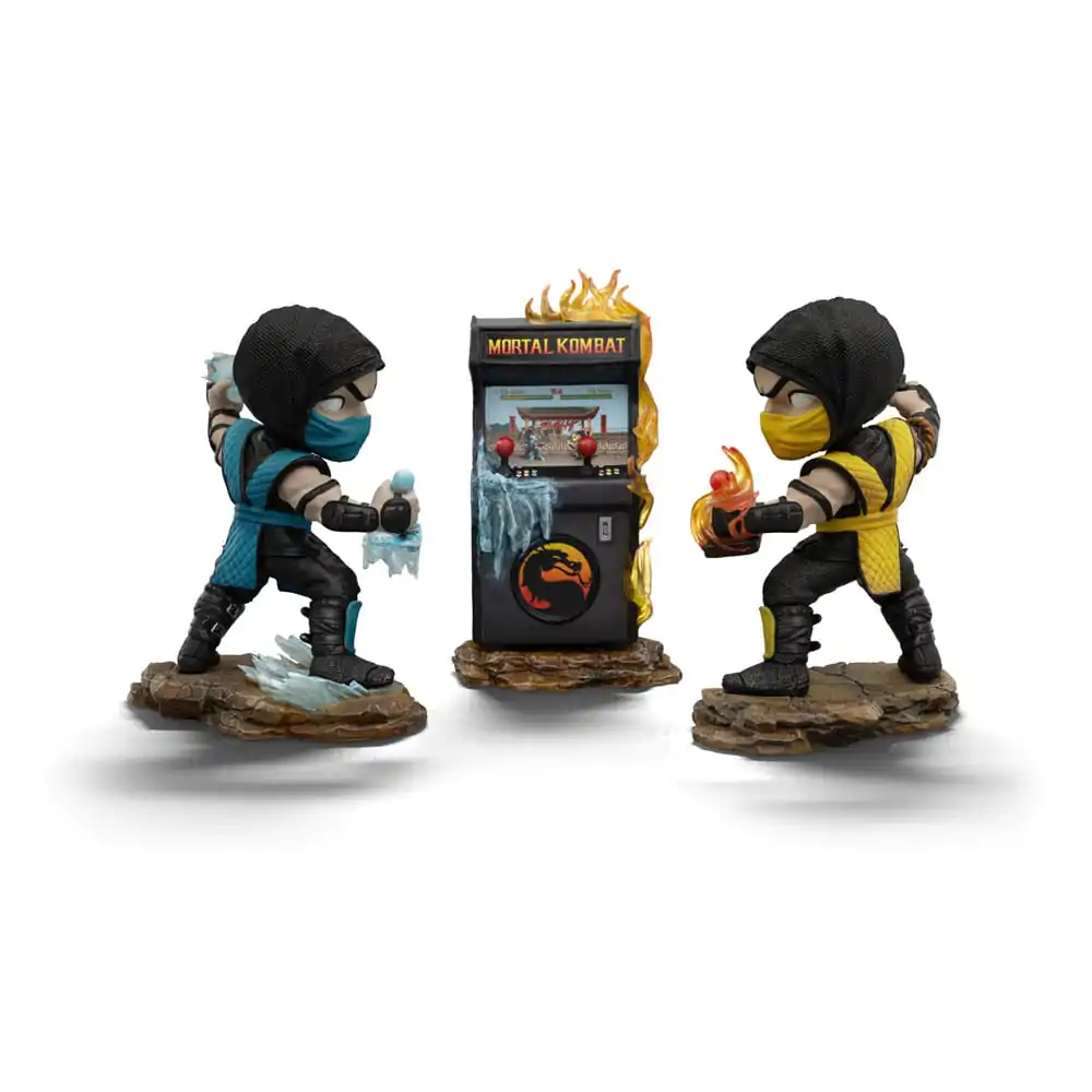Mortal Kombat Mini Co. figurine PVC Scorpion vs. Subzero set arcade 15 cm poza produsului