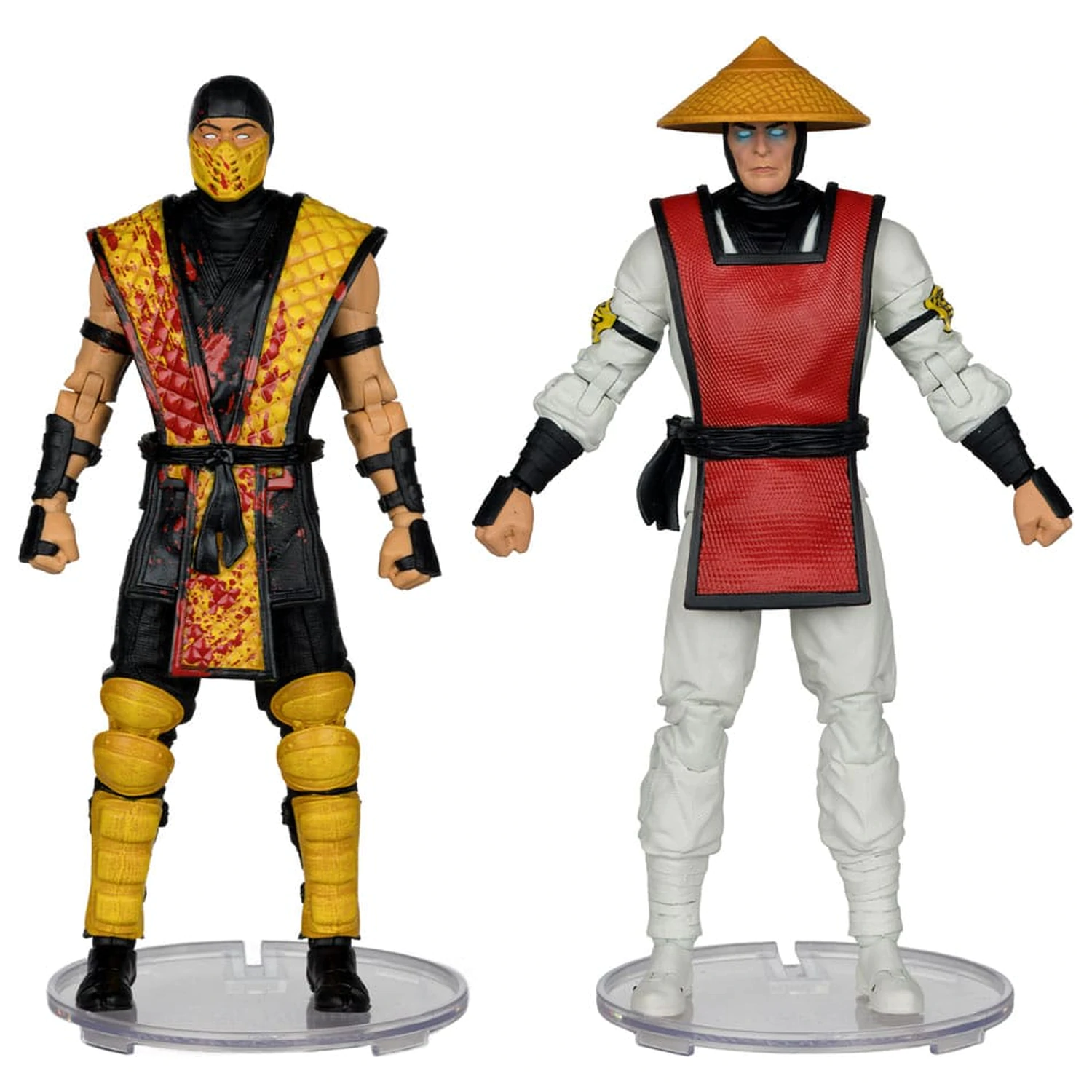 Figurina de actiune Mortal Kombat 2-pack Scorpion vs. Raiden (Klassics) 18 cm poza produsului
