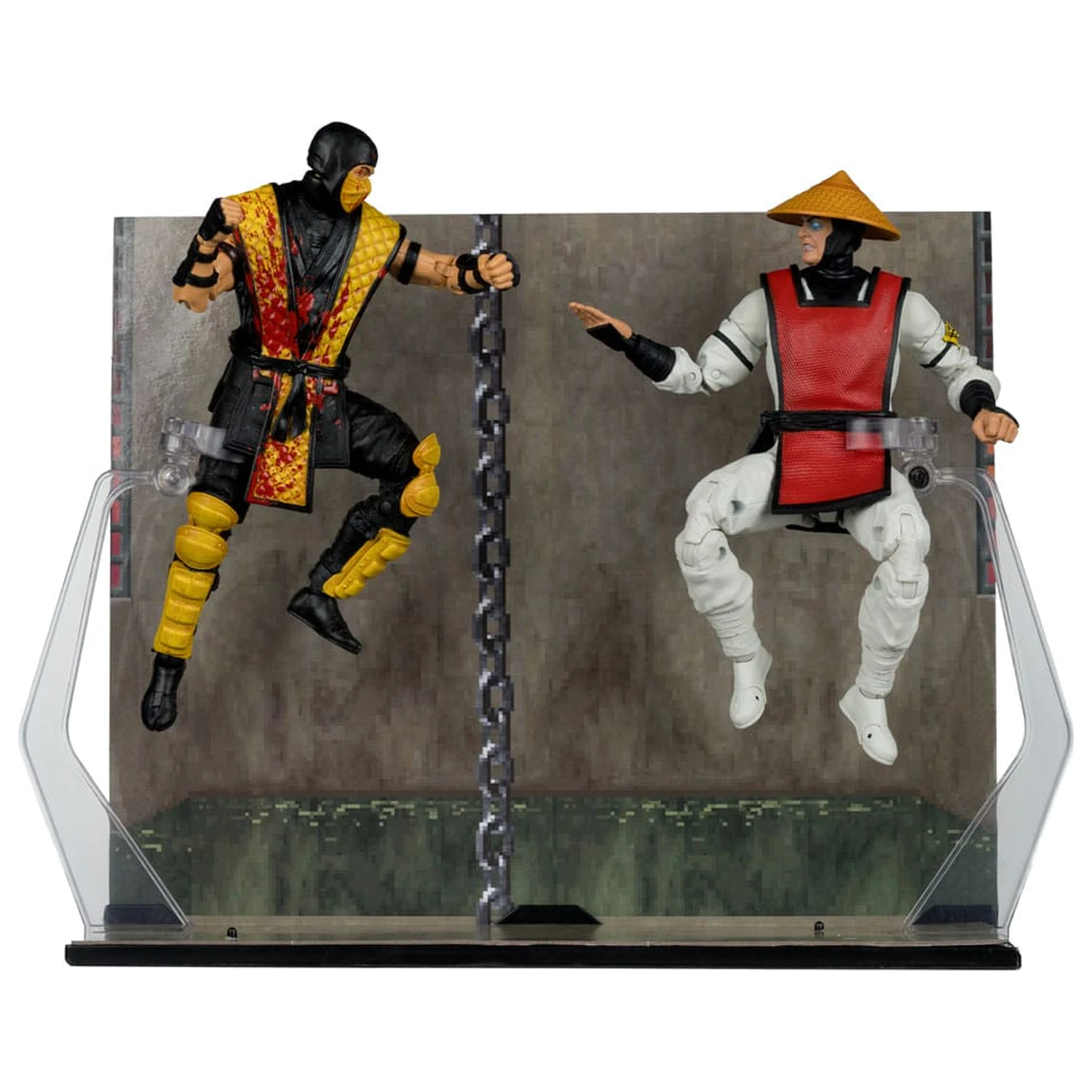 Figurina de actiune Mortal Kombat 2-pack Scorpion vs. Raiden (Klassics) 18 cm poza produsului